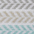 18" X 18" Blue White And Gray 100% Cotton Chevron Zippered Pillow